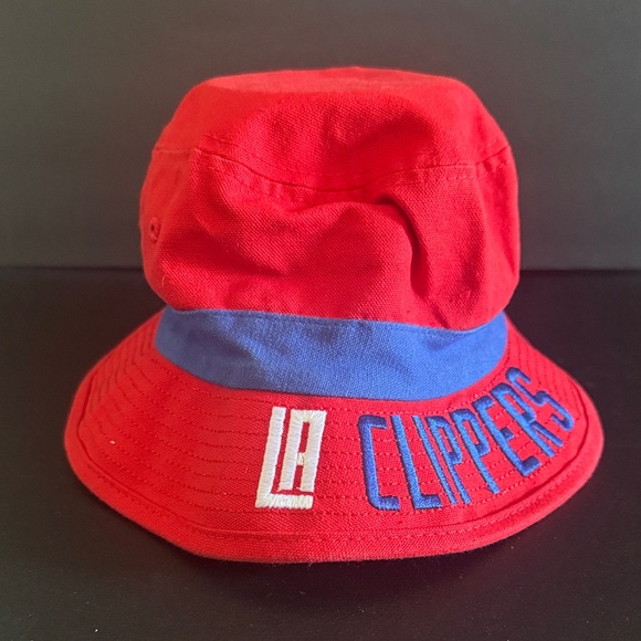 Unisex Youth NBA Licensed Adidas Red & Blue LA Clippers Bucket Hat OSFM - Picture 2 of 10